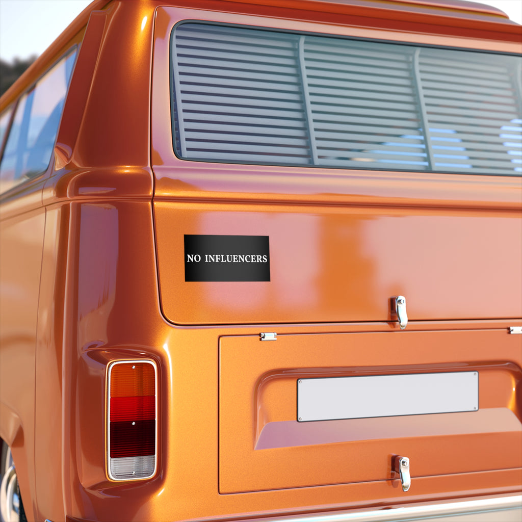 No Influencers Bumper Sticker